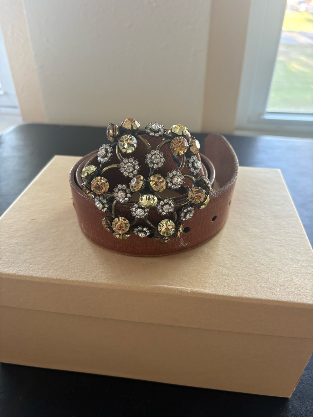 Lucky Brand belt with jeweled buckle